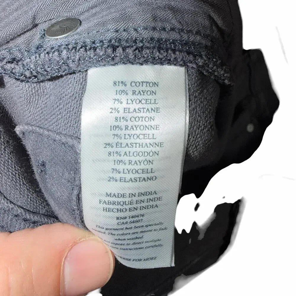 Faherty Men’s Stretch 5 Pocket Jeans Gray Size 30x32 Soft Premium Pants